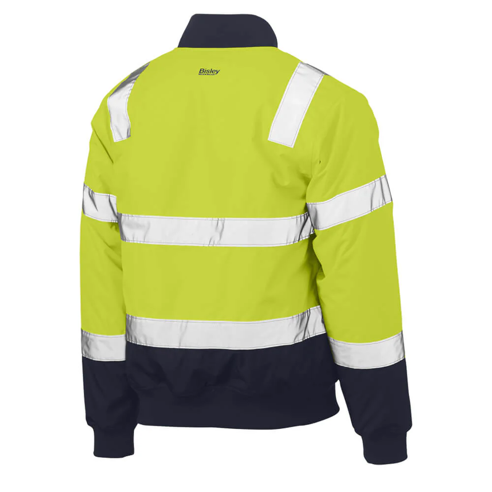 Bisley BJ6730T Hi-Vis Taped Bomber Jacket - Image 4