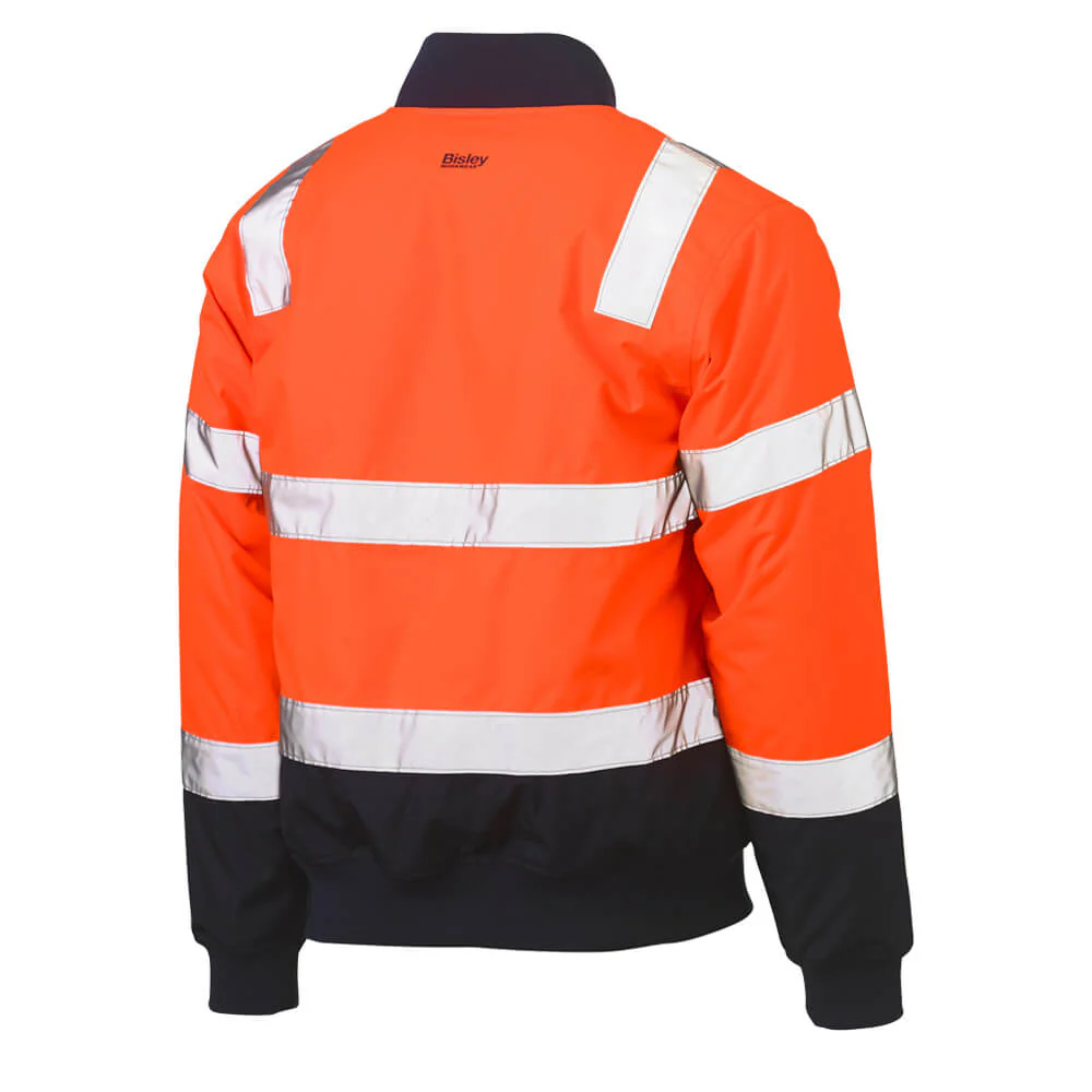 Bisley BJ6730T Hi-Vis Taped Bomber Jacket - Image 5