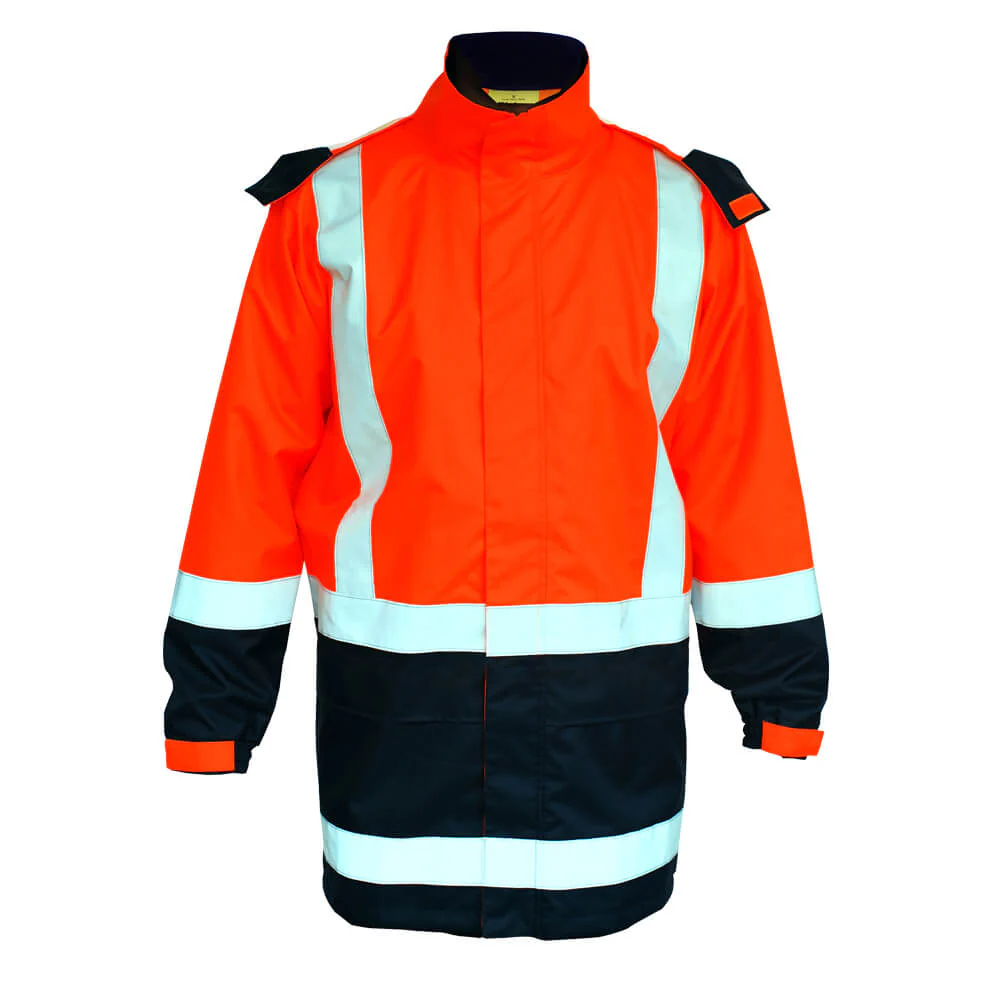 Bisley BJ6966T Hi-Vis Taped Rain Jacket - Image 3
