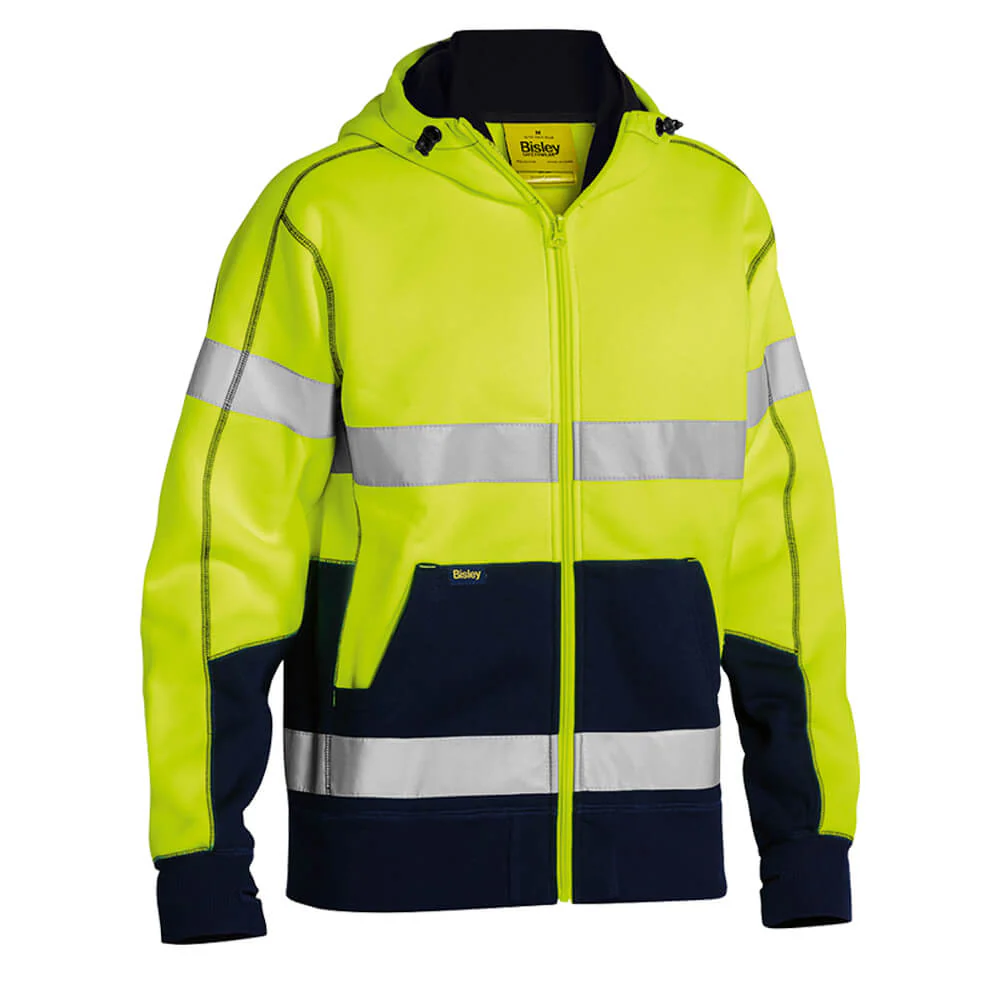 Bisley BK6819T Hi-Vis Taped Polar Fleece Hoodie - Image 3