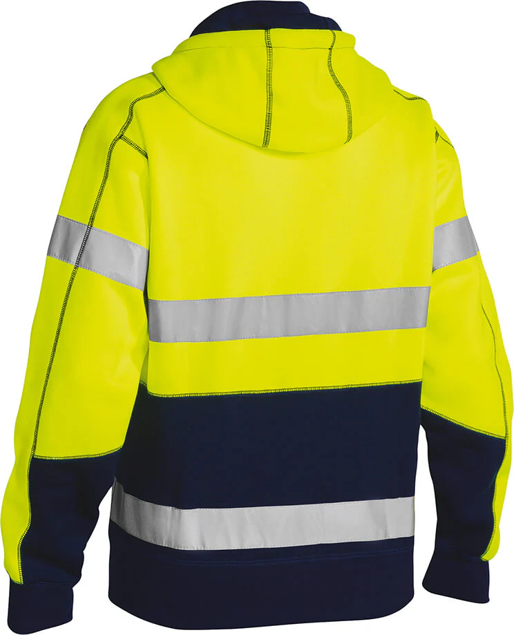 Bisley BK6819T Hi-Vis Taped Polar Fleece Hoodie - Image 4