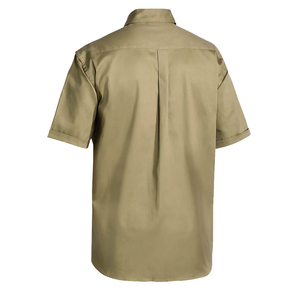 Bisley BS1433 Cotton Drill Shirt Short Sleeve - Image 7