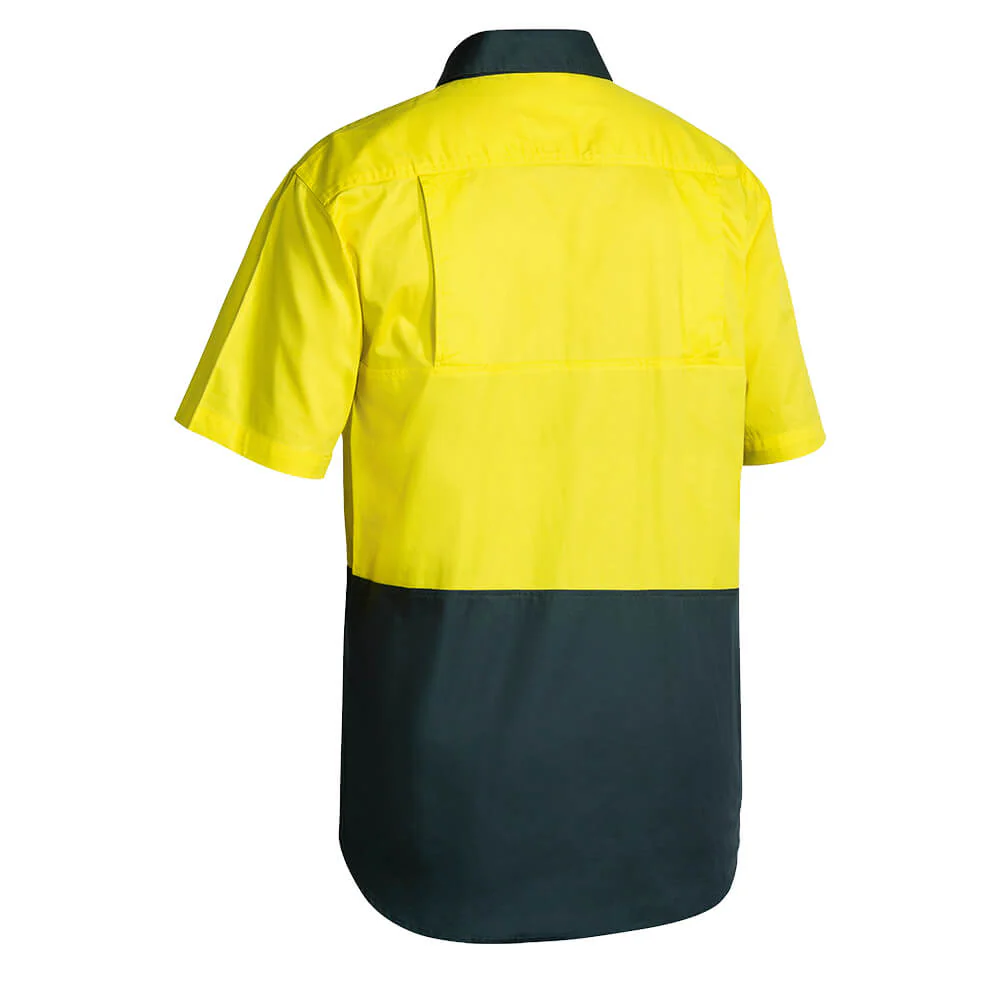 Bisley BS1895 Hi-Vis Lightweight Cotton Drill Shirt Short Sleeve - Image 6