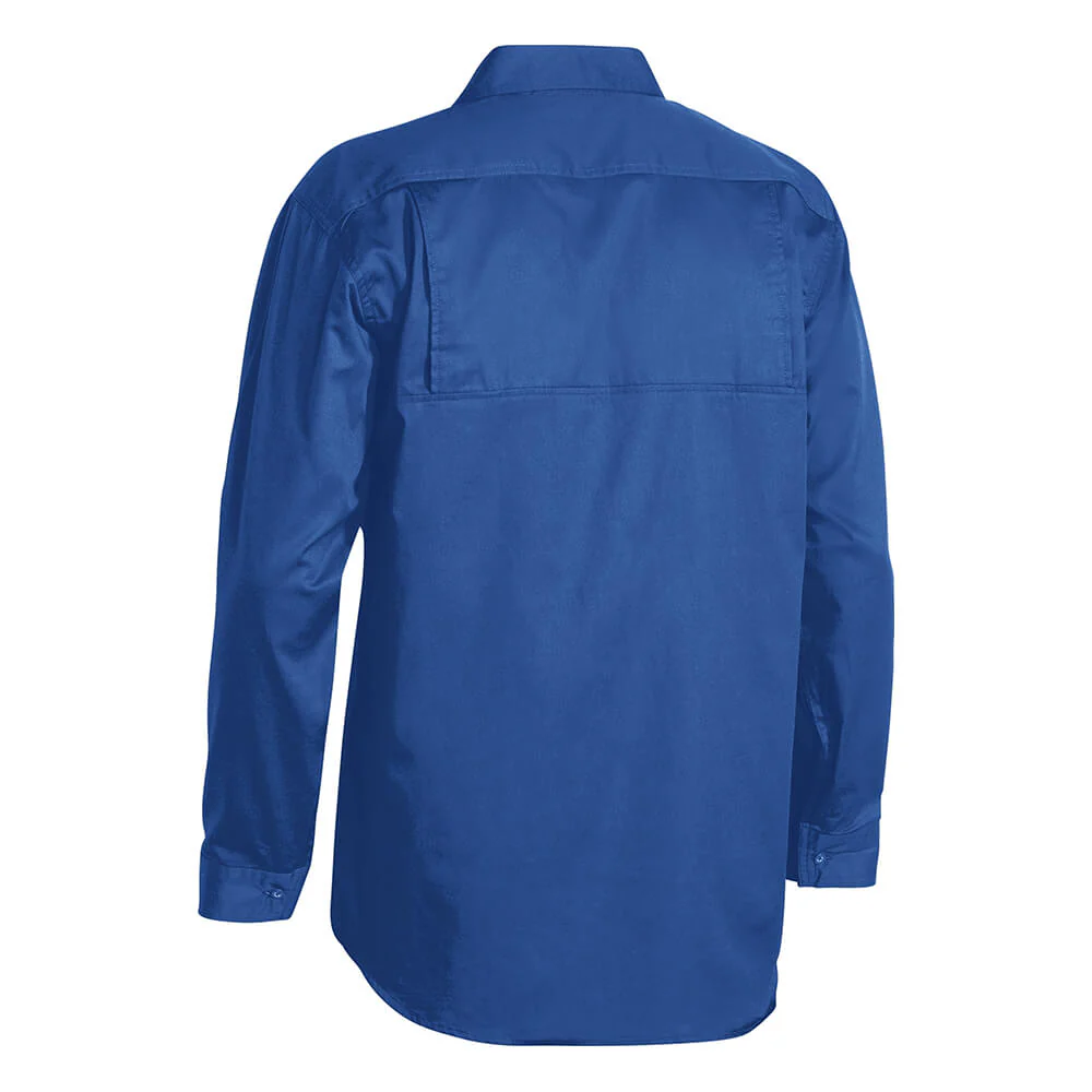 Bisley BS6893 Lightweight Cotton Drill Shirt Long Sleeve - Image 3