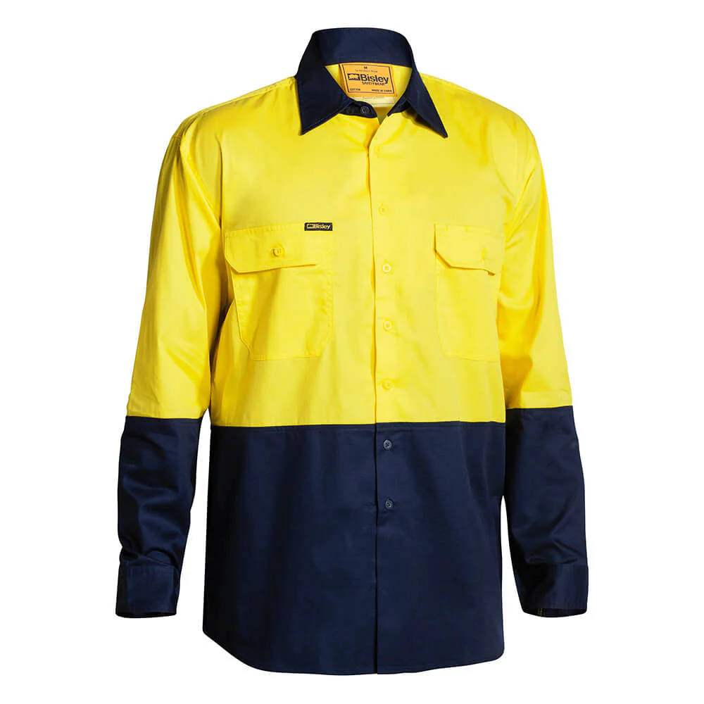 Bisley BS6895 Hi-Vis Lightweight Shirt Long Sleeve - Image 11