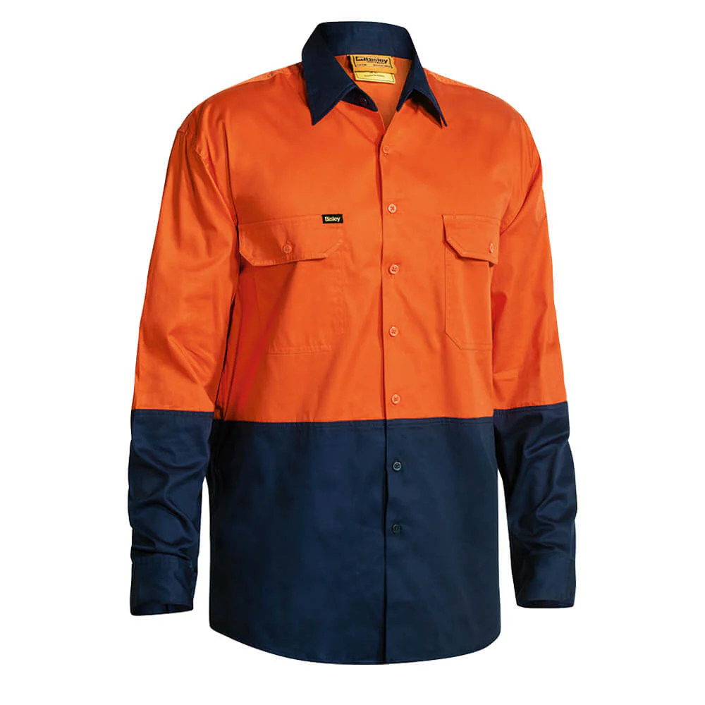 Bisley BS6895 Hi-Vis Lightweight Shirt Long Sleeve - Image 6