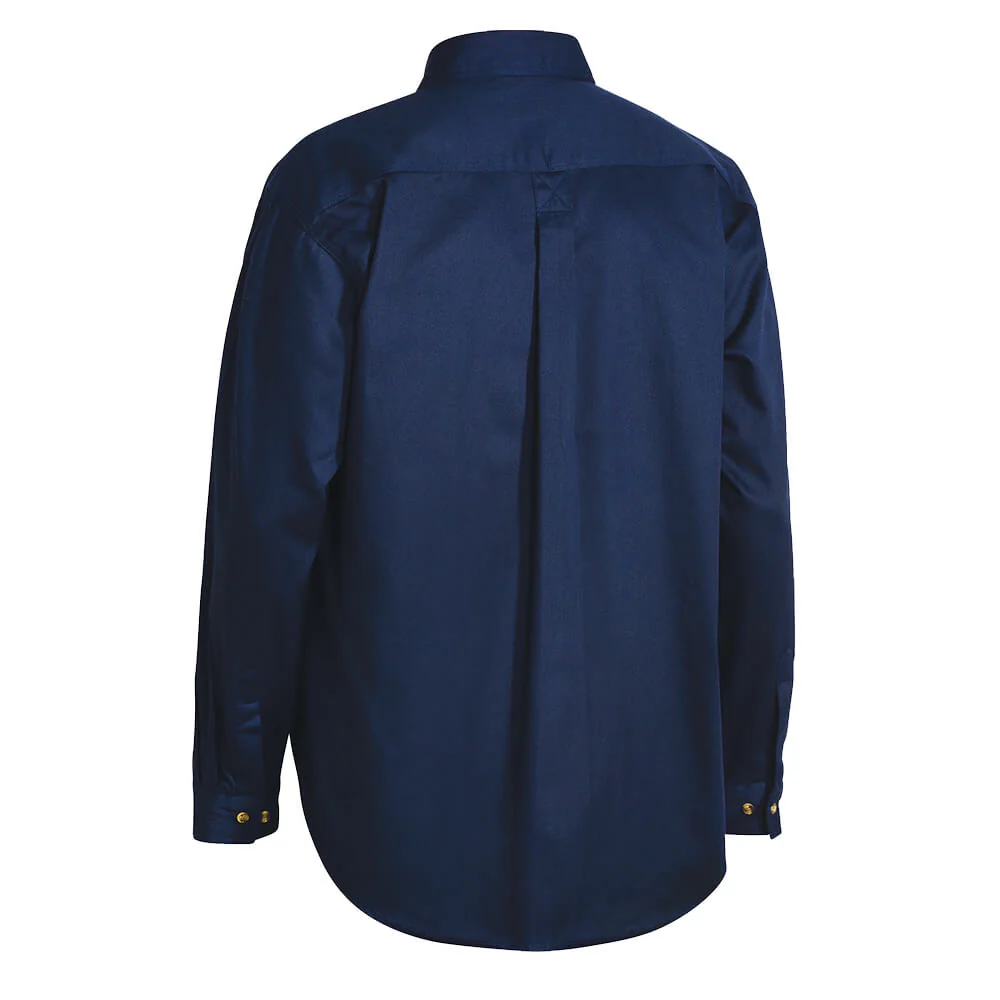 Bisley BSC6433 Closed Front Cotton Drill Shirt Long Sleeve - Image 4