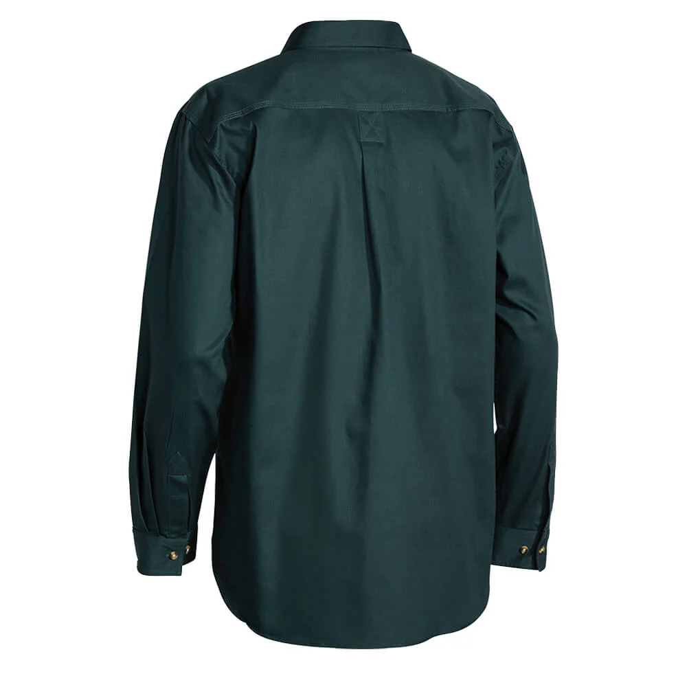 Bisley BSC6433 Closed Front Cotton Drill Shirt Long Sleeve - Image 6