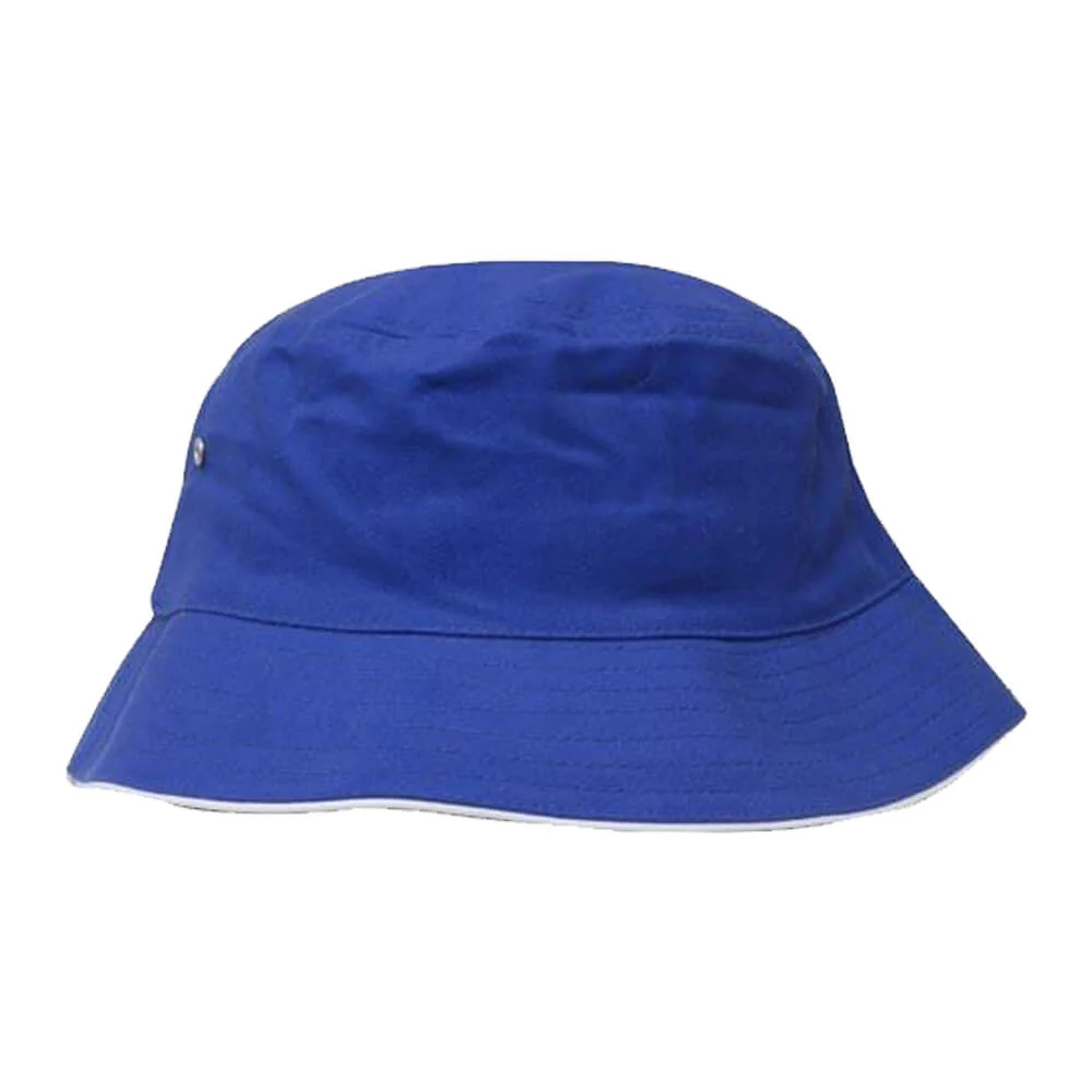 Headwear 4223 Heavy Brushed Cotton Bucket Hat with Sandwich Trim - Image 17
