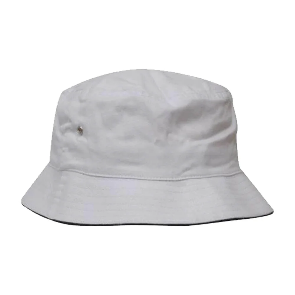 Headwear 4223 Heavy Brushed Cotton Bucket Hat with Sandwich Trim - Image 20