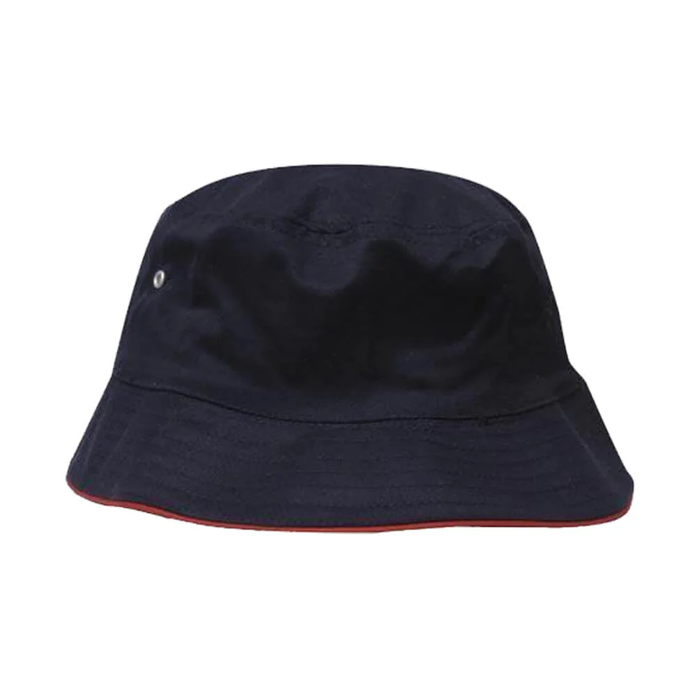 Headwear 4223 Heavy Brushed Cotton Bucket Hat with Sandwich Trim - Image 9