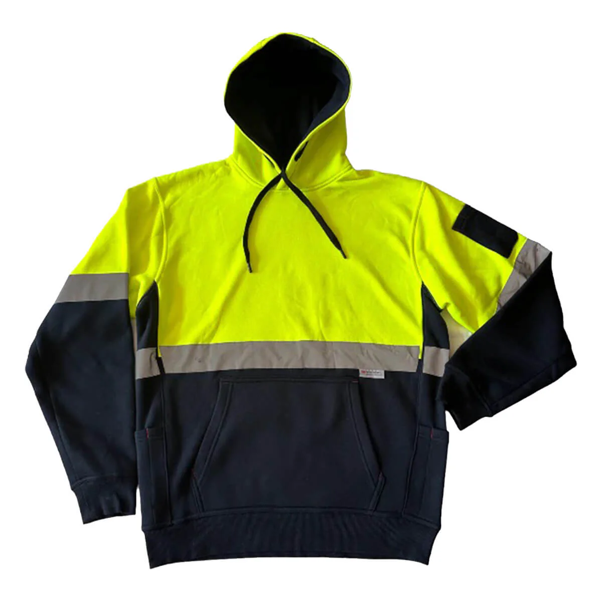 Pilgrim 4610 Mens Hi-Vis Taped Popover Hooded Top - Image 5
