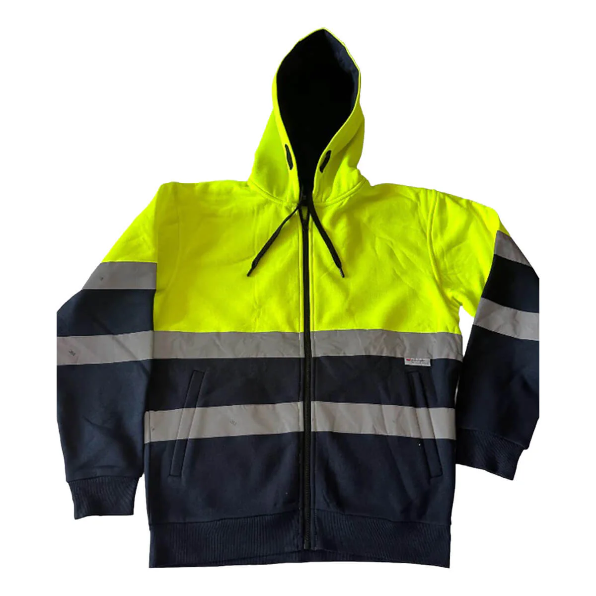 Pilgrim 4611 Mens Hi-Vis Taped Full Zip Hooded Top - Image 5