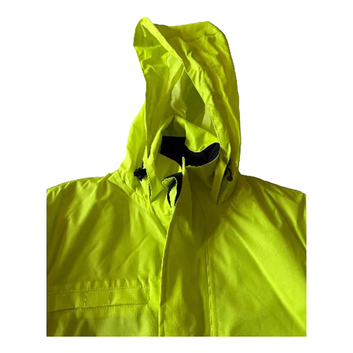 Pilgrim 4631 Mens Hi-Vis Taped Full Zip Jacket with removable hood - Image 4