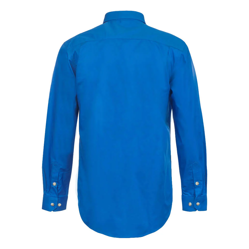 WorkCraft WS3029 Half Placket Shirt Long Sleeve - Image 13