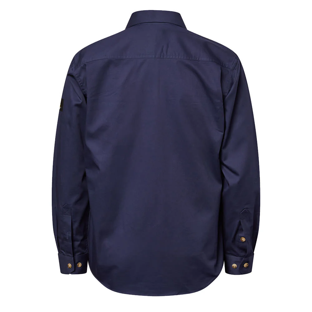 WorkCraft WS3029 Half Placket Shirt Long Sleeve - Image 15