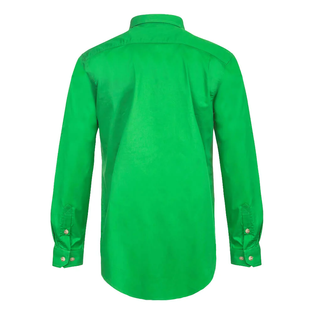 WorkCraft WS3029 Half Placket Shirt Long Sleeve - Image 5