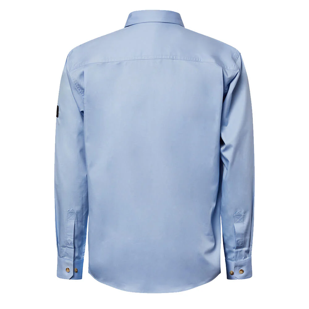 WorkCraft WS3029 Half Placket Shirt Long Sleeve - Image 9
